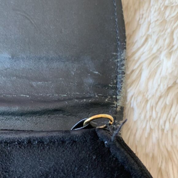 Vintage J.Renee 80s black suede purse - Picture 16 of 16